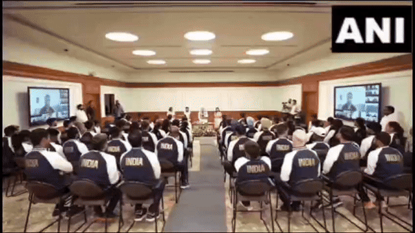 PM Narendra Modi and Neeraj Chopra. (Photo - Neeraj Chopra X)