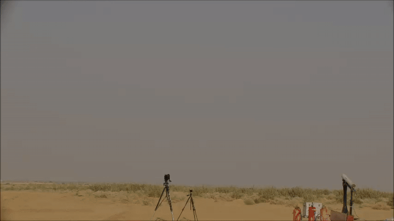 Visuals of the test (Photo/MoD)