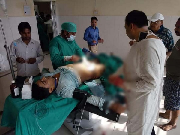 A polling official was hit by a stray bullet in Sheohar district of Bihar on Sunday. Photo/ANI
