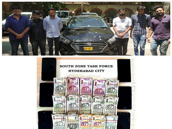 HYderabad Police arrests six persons and seizes betting amount Photo/ANI