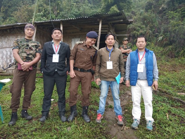 The EC team which was trapped for 19 days during re-polls in Arunachal.  Photo/ANI