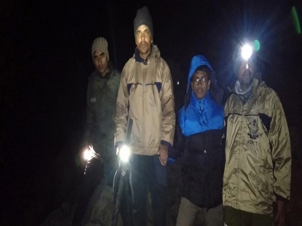 A tourist was rescued by the SDRF on Thursday. Photo/ANI