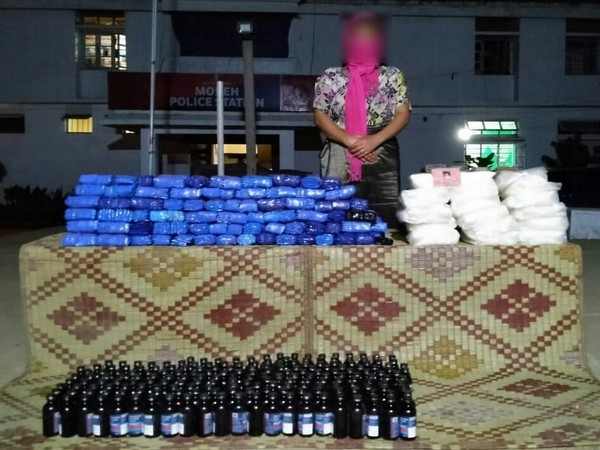 The drugs recovered by the Assam Rifles on Monday. Photo/ANI