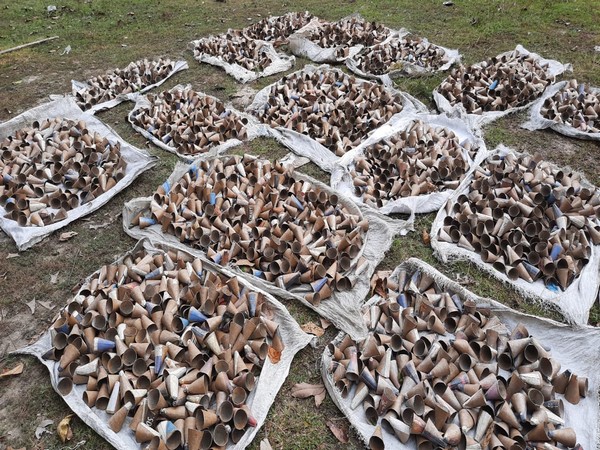 Visuals from firecracker factory in Leusipakuri. Photo/ANI