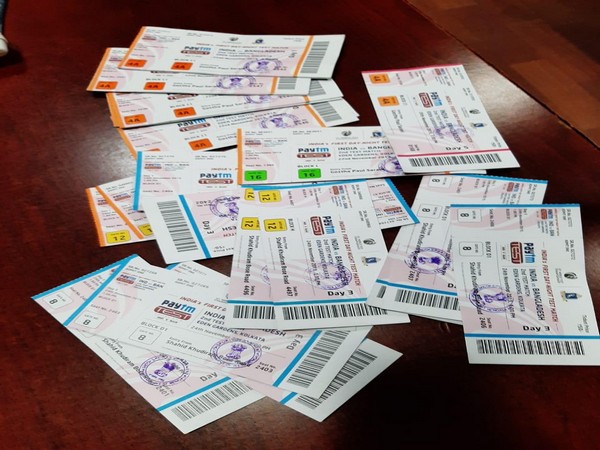 ARS and DD on Wednesday conducted a drive against black marketing of ticket ahead of India's first-ever day-night Test. 