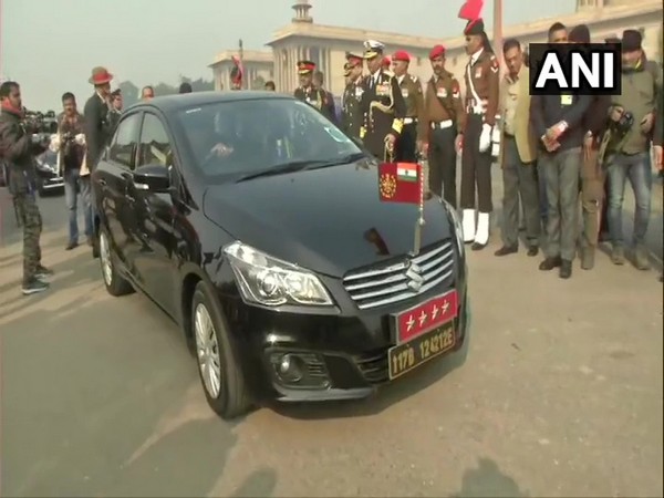 Chief of Defence Staff (CDS) General Bipin Rawat's car (Photo/ANI)