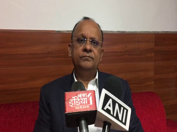 District Magistrate BN Singh speaking to the media on Sunday.