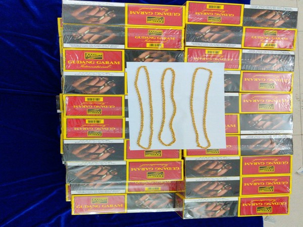 Seized materials at Chennai airport on Sunday. Photo/ANI