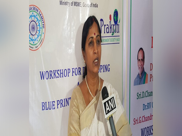 Jayasree, CEO of Prakriti Environment Society, speaking to ANI on Thursday. Photo/ANI