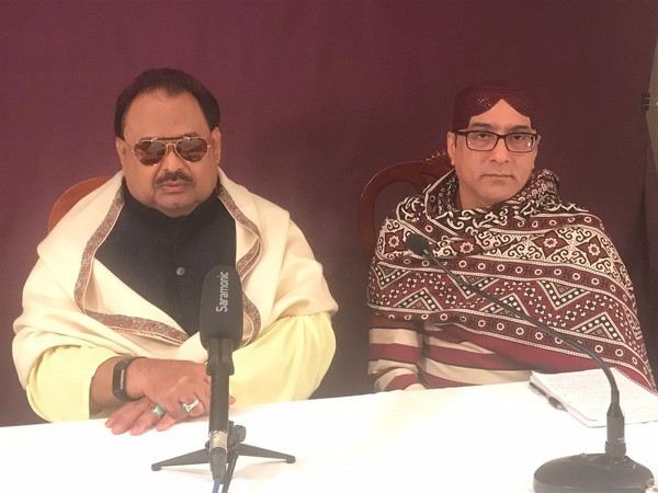 Muttahida Qaumi Movement's (MQM) founder Altaf Hussain along with head of Jeye Sindh Tehreek, Safdar Sirki