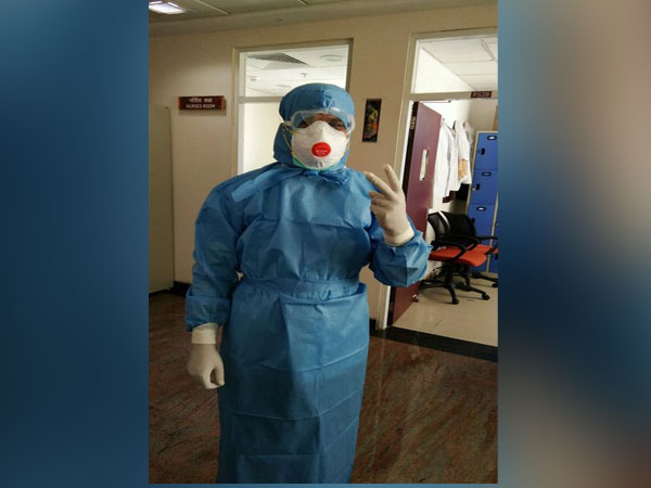 A nurse at AIIMS (Photo/ANI)