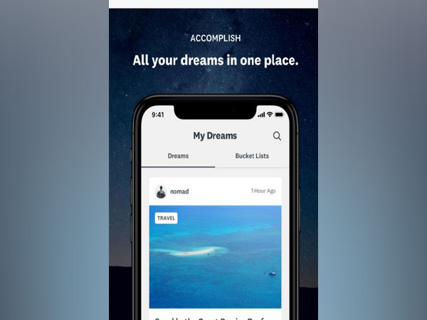 A screengrab of the app