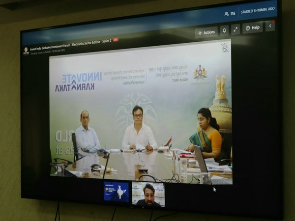 Karnataka Deputy Chief Minister CN Ashwath Narayan during Invest India video conference.