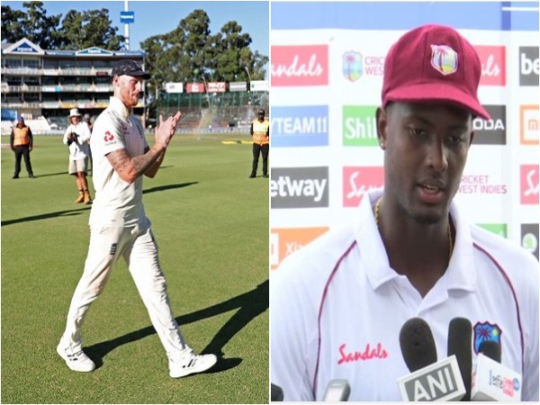 Ben Stokes (L) and Jason Holder (R)