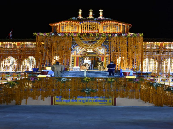 Bhagya Laxmi Temple at Charminar decorated on the occasion of Varalakshmi vrat. (Photo/ANI)