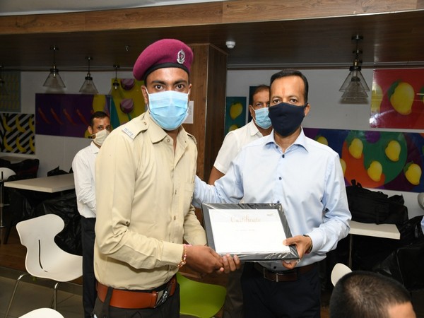 Jindal felicitating its corona warriors on Monday 