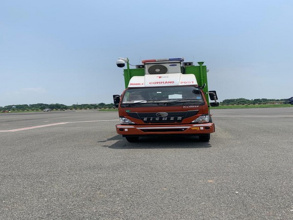 A mobile command post (MCP) vehicle reached Kolkata Airport amid COVID-19 lockdown