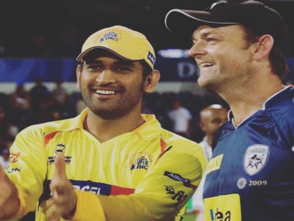 MS Dhoni with Adam Gilchrist. (Photo/ Adam Gilchrist Instagram) 