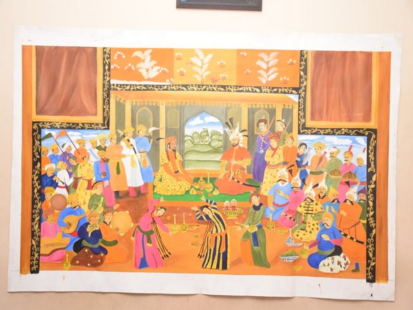 One of the paintings made by Syeda Ashna Turabi (Photo/ANI)