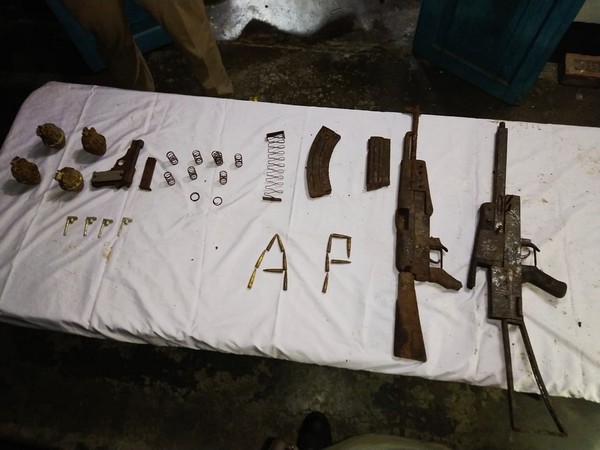 Recovered arms and ammunitions by Assam Police (Photo/Assam Police)
