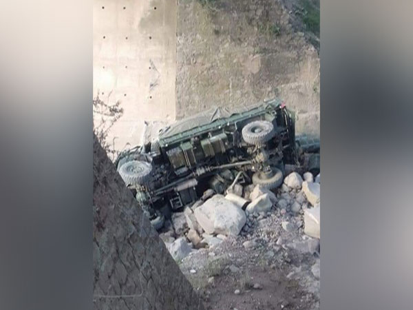 An army truck fell into Narsoo Nallah on Jammu-Srinagar National highway in Udhampur on Tuesday.