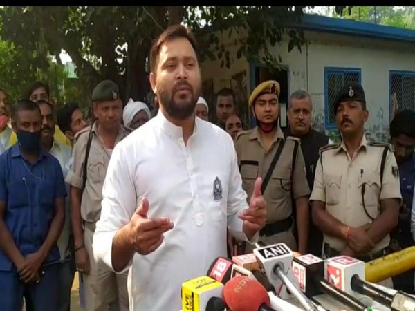 Mahagathbandhan chief ministerial candidate Tejashwi Yadav. (Photo/ANI)