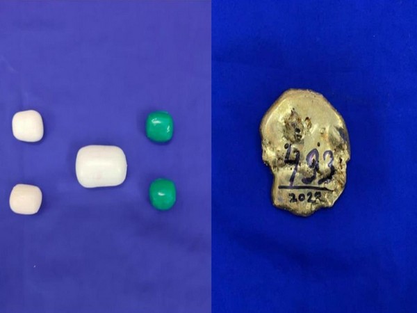 Gold worth Rs 58.6 lakhs seized from passenger at Chennai Airport (Photo/ANI)