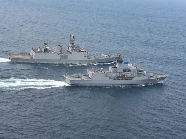 Malabar 20 naval exercise underway in Bay of Bengal on Tuesday.