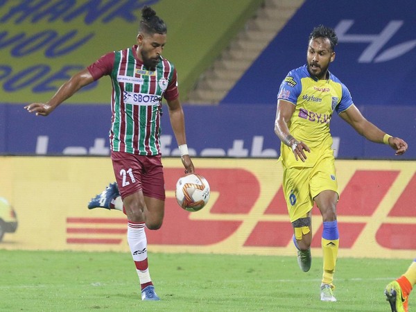 ATK Mohun Bagan's Roy Krishna in action during ISL clash against Kerala Blasters. (Photo/ Sportzpics) 
