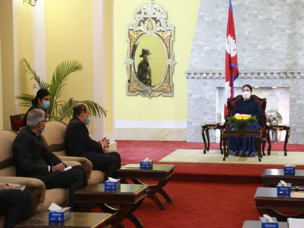 Foreign Secretary Harsh Vardhan Shringla met Nepal President Bidya Devi Bhandari on Thursday.