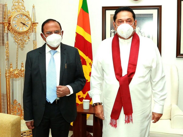 National Security Advisor (NSA) Ajit Doval with Sri Lanka Prime Minister Mahinda Rajapaksa.
