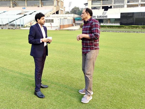 Hyderabad Cricket Association President Mohammed Azharuddin visited Eden Gardens 