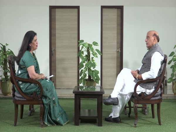Defence Minister Rajnath Singh speaking to ANI in New Delhi on Tuesday [Photo/ANI]