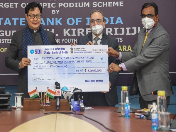State Bank of India (SBI) has made a contribution of Rs. 5 crores to NSDF on Friday