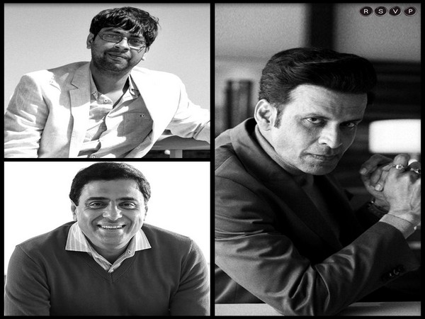 Manoj Bajpayee, Kanu Behl and Ronnie Screwvala 