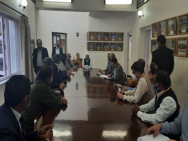 Visuals from Ministry of Corporate Affairs meeting where MM Juneja was appointed as administrator of Delhi Gymkhana (Photo/ANI) 