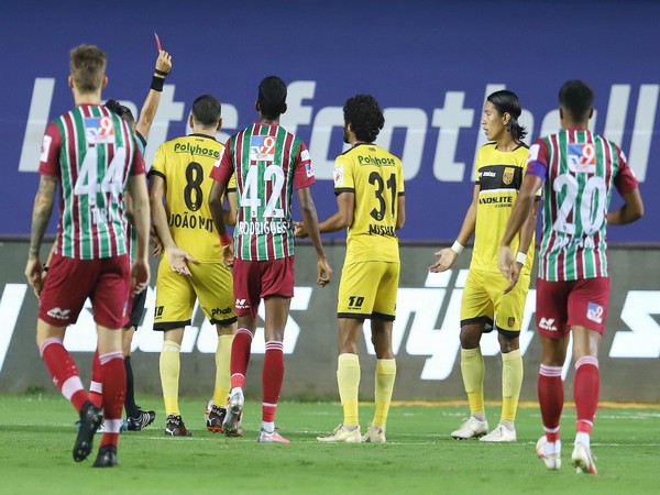 ATK Mohun Bagan and Hyderabad FC in action (Photo/ Sportzpics)