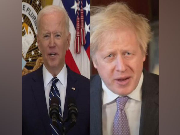 US President Joe Biden (l) and British Prime Minister Boris Johnson 
