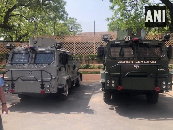 The Light Bullet Proof Vehicles (LBPVs) by IAF. (Photo/ANI)
