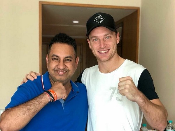 Mental conditioning coach Anand Chulani with Jos Buttler 