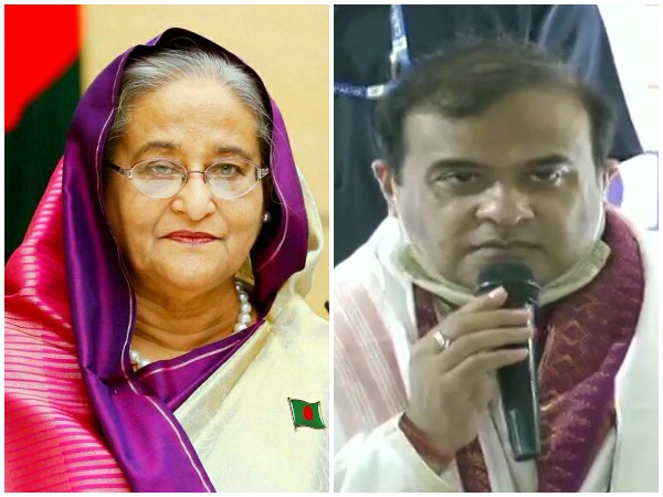 Bangladesh Prime Minister Sheikh Hasina and new Chief Minister of Assam Himanta Biswa Sarma (Twitter)