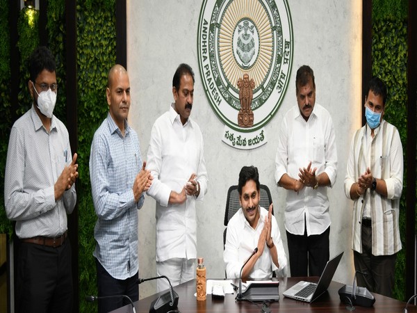 Andhra CM inaugurates 500 bedded COVID hospital virtually (Photo/ANI) 
