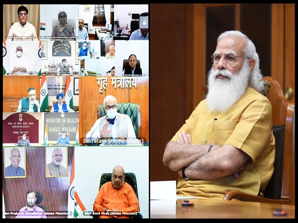 PM Modi reviews progress of India's vaccination drive (Photo/ANI)