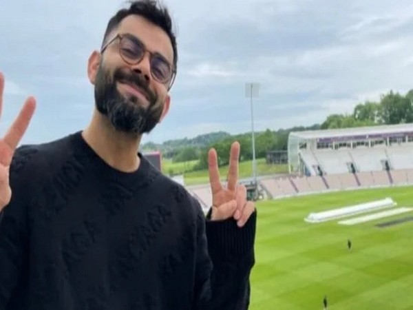 Virat Kohli from his hotel room in Southampton. (Screengrab/Virat Kohli's Instagram)