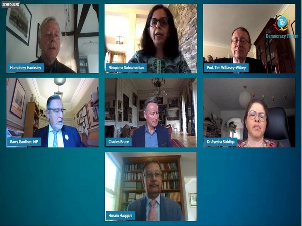 An event organised by UK-based The Democracy Forum.