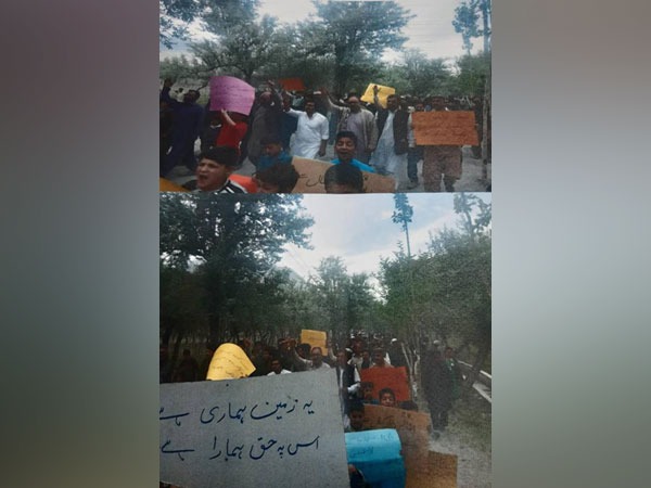 Protest erupts in Gilgit Baltistan against PAF for illegal land grab
