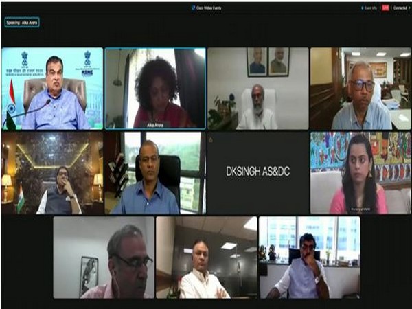 Visuals from meeting chaired by Union Minister Nitin Gadkari