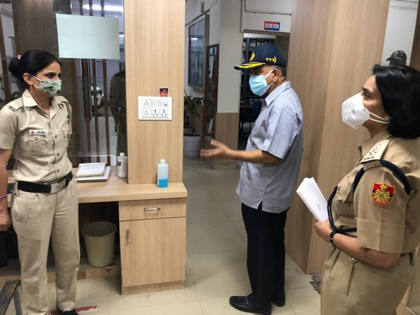 Delhi CP Balaji Srivastava visits police stations