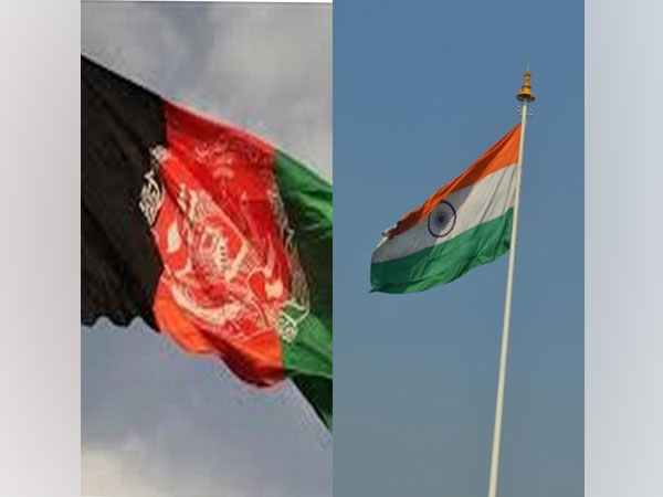 Afghan and Indian flags