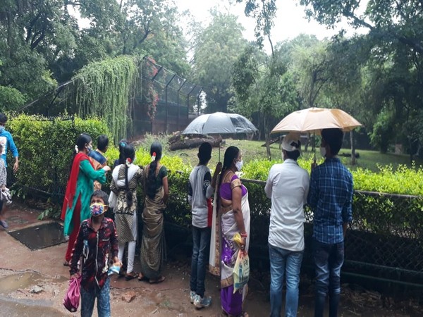 Visitors at Hyderabad's Nehru Zoological Park (Photo/ANI)